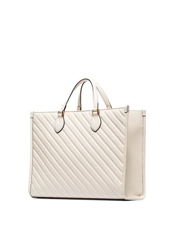 Shop white Gucci Marmont quilted tote bag with Express Delivery - Farfetch