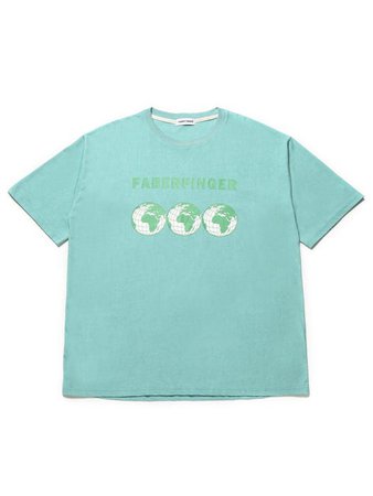 Triple Earth Pigment Unisex T-shirt Green | W Concept