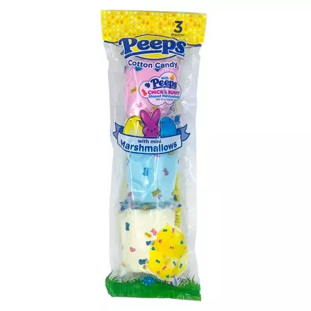 Peeps Cotton Candy, 3 Pack, 45 Grams, Gluten Free, Easy to Share, Easter Basket Filler - Walmart.com