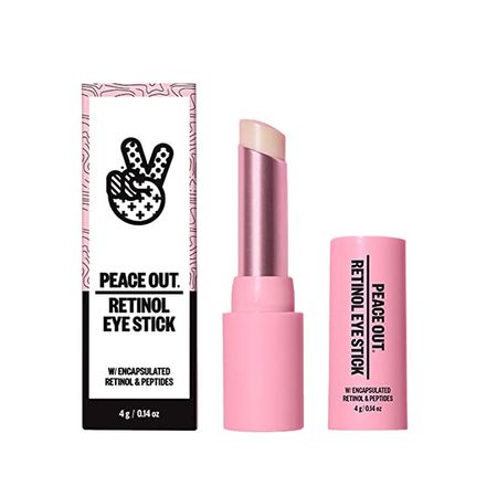 Amazon.com: Peace Out Skincare Retinol Eye Stick. Daily Under Eye Serum Balm Reduces Fine Lines and Dark Circles with Peptides and Astaxanthin (.14 oz) : Beauty & Personal Care