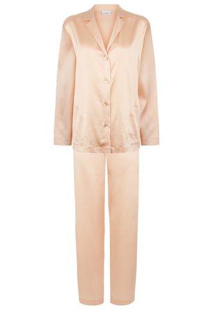 LA PERLA | Petal pink silk pyjama set