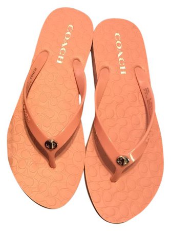 Coach Pink New Abbigail Flip Flop Sandals Size US 9 Regular (M, B) - Tradesy