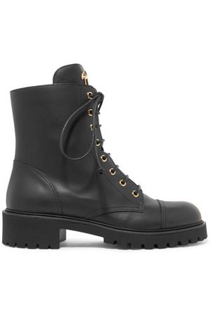 Giuseppe Zanotti | Leather ankle boots | NET-A-PORTER.COM