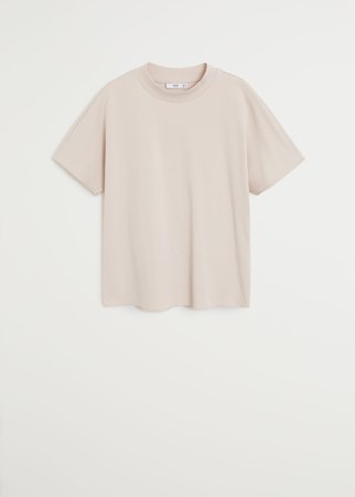 High collar t-shirt - Women | Mango USA