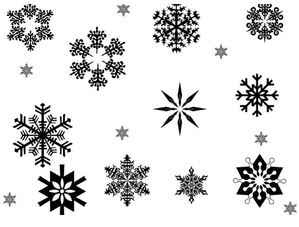 snowflakes vector