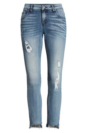 KUT from the Kloth Reese Ripped Ankle Slim Jeans (Equal) (Regular & Petite) | Nordstrom