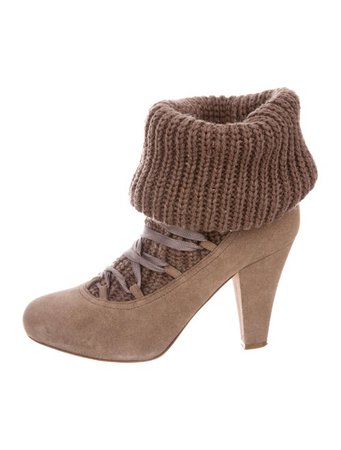 See by Chloé Suede Sock Pumps - Shoes - WSE40618 | The RealReal