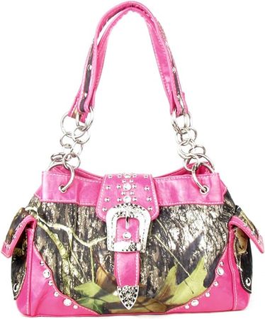 Amazon.com: GoCowgirl Western Belt Buckle Purse Camouflage Camo Handbag (pink) : Clothing, Shoes & Jewelry