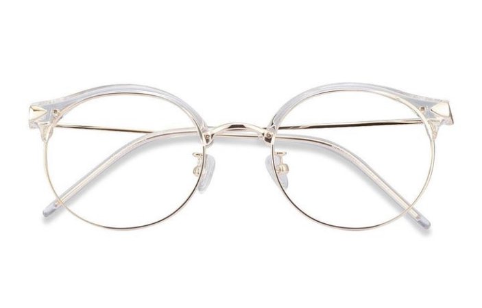 white glasses