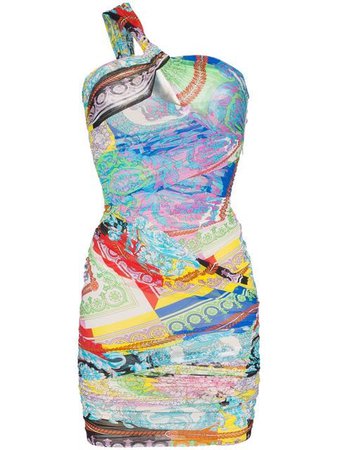 Versace printed bandeau midi dress $2,095 - Buy Online SS19 - Quick Shipping, Price
