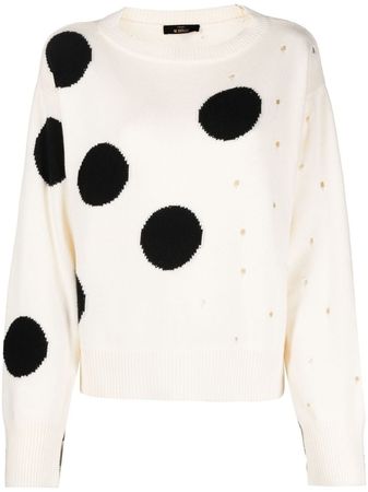 TWINSET Polka dot-pattern Knitted Jumper - Farfetch