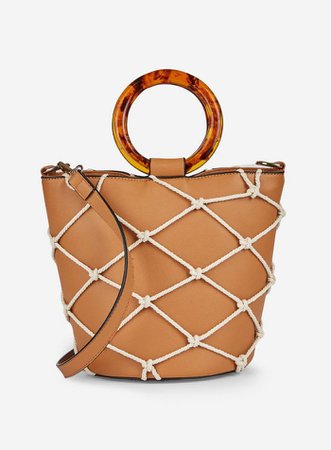 Tan Handle Bucket Bag | Dorothy Perkins
