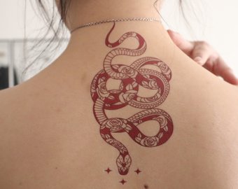 snake tat
