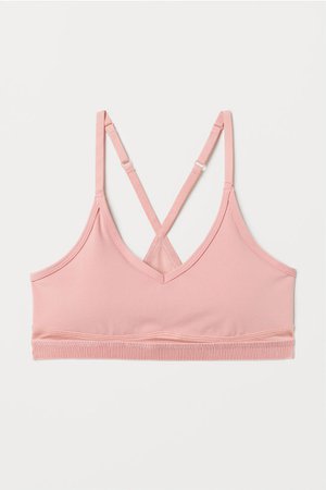Medium Support Sports Bra - Pink - Ladies | H&M US