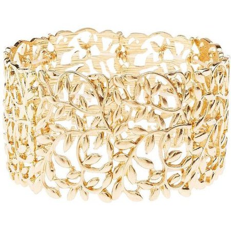 Gold Leaf Cuff Bracelet