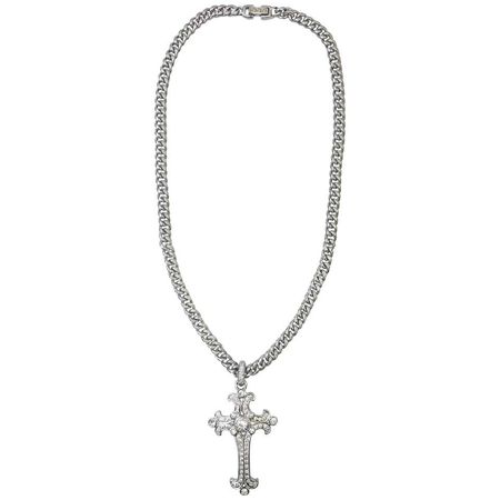 1990s Gianni Versace cross pendant necklace For Sale at 1stdibs