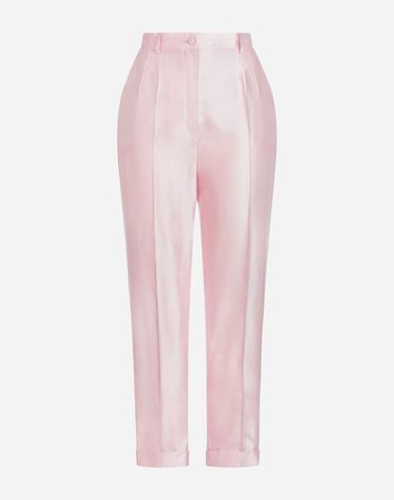 Trousers and Shorts | Dolce&Gabbana - SHANTUNG PANTS