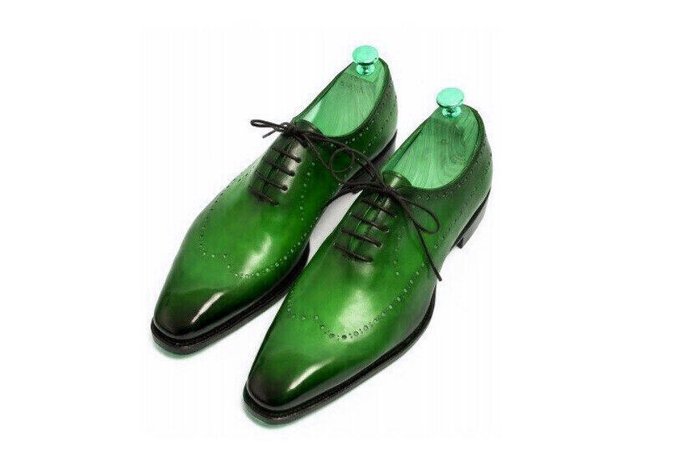 Stylish Green Oxford Men Premium