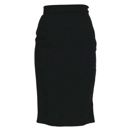 1990s Vivienne Westwood Black Pencil Skirt For Sale at 1stDibs