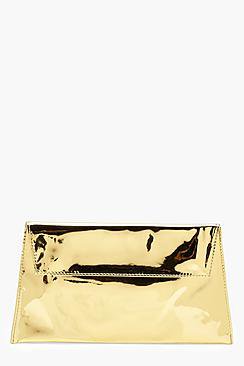 Angelina Mirrored Envelope Clutch Bag