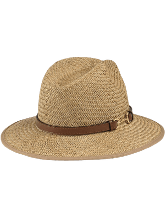 Horsebit straw hat