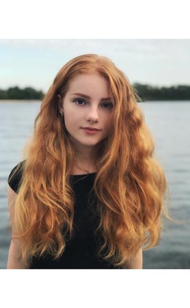 Girl with strawberry blonde hair