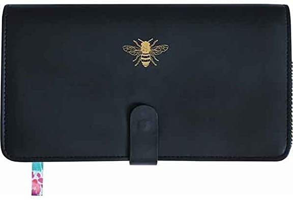 Sky + Miller Women's Bee Travel Accessory-Passport Wallet, Black, Measurements in cm: 23.5 x 12.5 x 3.5: Amazon.co.uk: Shoes & Bags