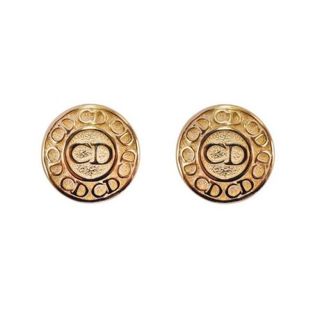 Christian Dior - Vintage circular logo earrings - 4element