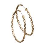 Carmine Medium Hoop - Chain Link Hoop Earrings | Jennifer Zeuner