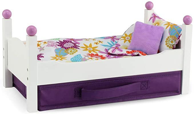 Amazon.com: Emily Rose 18 Inch Doll Furniture for American Girl Dolls | Single Stackable 18 Inch Doll Bed | Doll Stackable Bed Includes Fabric Doll Clothes Storage Bin | Fits 18" American Girl Dolls: Toys & Games