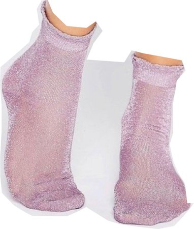 sheer purple socks