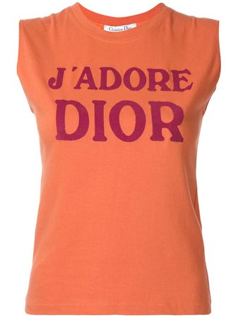 Christian Dior J'adore Dior Sleeveless T-Shirt Vintage | Farfetch.com