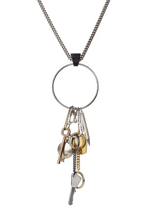 Key Charm Necklace Gr. One Size