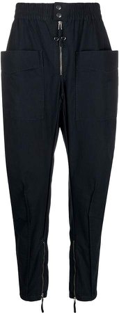 tapered cocoon-leg trousers