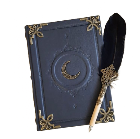 @darkcalista blue witchy book png