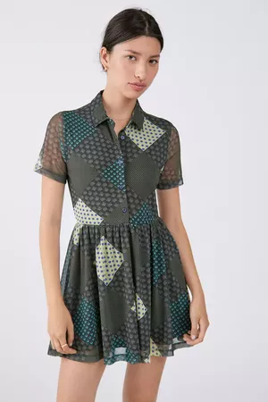 UO Dottie Collared Mini Dress | Urban Outfitters