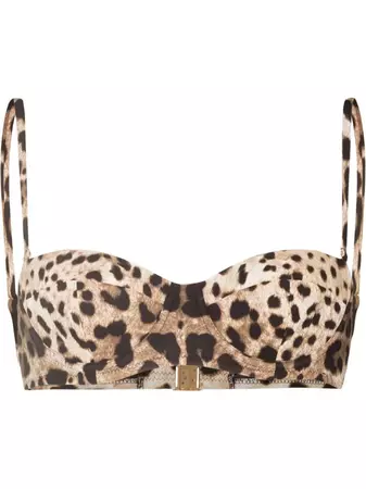 Dolce & Gabbana leopard-print Bikini Top - Farfetch