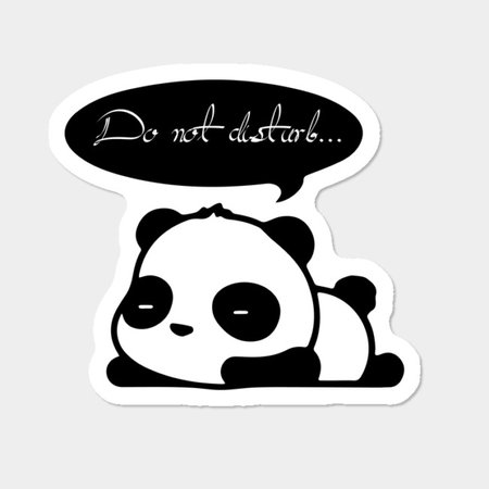 Panda Sleep Sticker By Ursuviorel Design By Humans