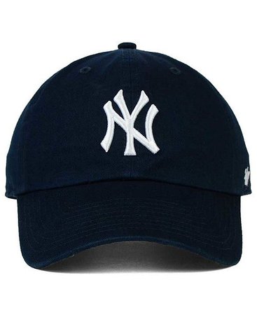 '47 Brand New York Yankees On-Field Replica CLEAN UP Strapback Cap & Reviews - Sports Fan Shop By Lids - Men - Macy's