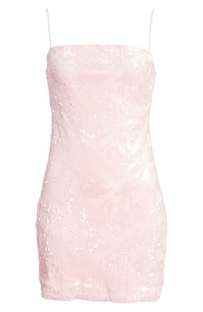 Lulus Keyla Velvet Sequin Minidress | Nordstrom