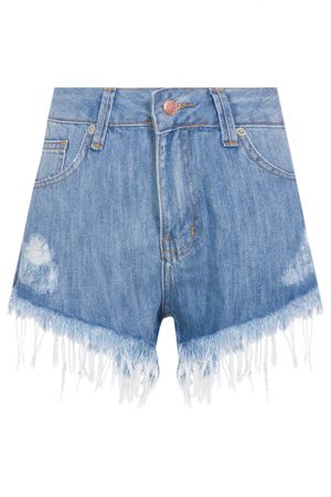 Short Jeans Puídos Farm - Azul - oqvestir