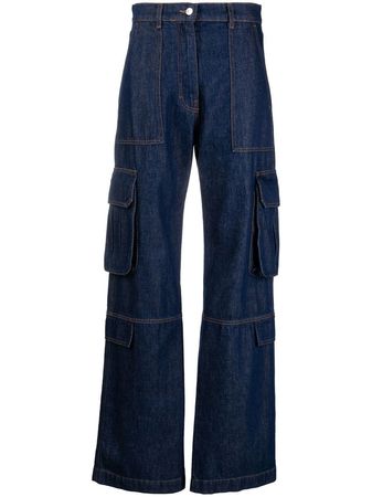 MSGM wide-leg Cargo Jeans - Farfetch