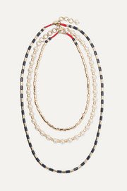 1064 Studio | Gold-plated and resin necklace | NET-A-PORTER.COM