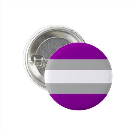 Greysexual Grey Gray Ace Asexual Pride Flag Pin Round Circle | Etsy