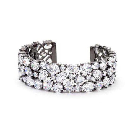 Bracelets | Shop Women's Black Round Cuff Bracelet Jewelry Set at Fashiontage | BC00064B-C01