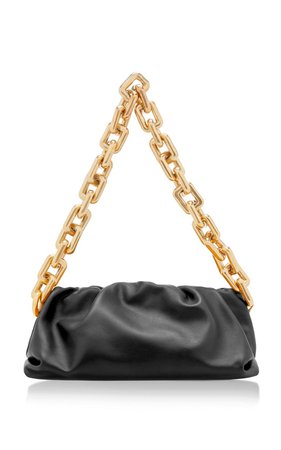Gathered Leather Shoulder Bag by Bottega Veneta | Moda Operandi