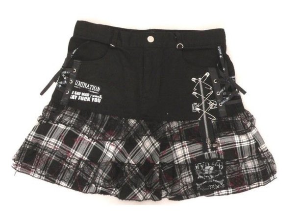 Black Harajuku Miniskirt