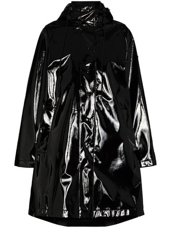 Shop Moncler Pott vinyl hooded coat with Express Delivery - FARFETCH