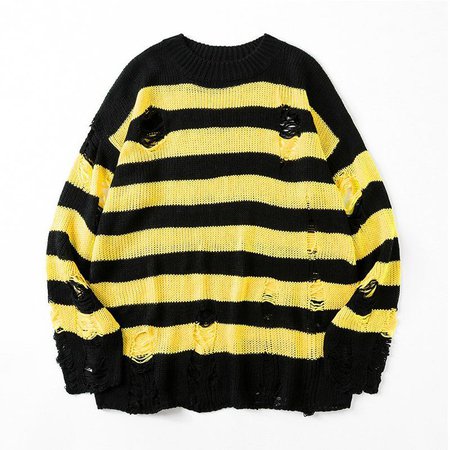 Yellow Black Sweater