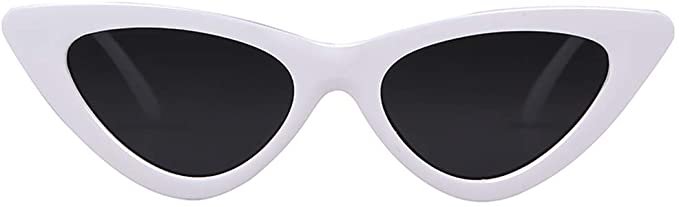 Vintage white cat-eye sunglasses